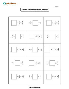 Finding Missing Mixed Numbers or Whole Numbers 1