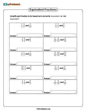 Are the Three Fractions Equivalent?