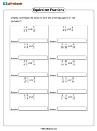 Equivalent Fractions