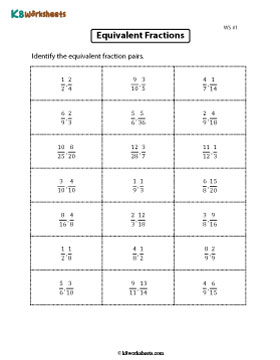 Identifying Equivalent Fractions 1