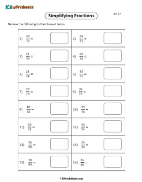 Simplifying Fractions | Mixed Review 2