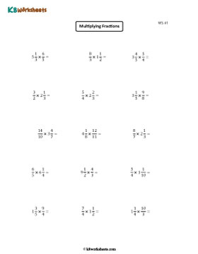 Multiplying Improper Fractions and Mixed Numbers 1