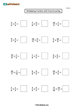 Multiplying Proper and Improper Fractions 1