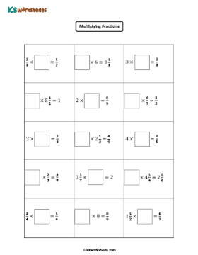 Finding Missing Proper Fractions