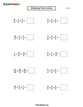 Multiplying Three Improper Fractions 1