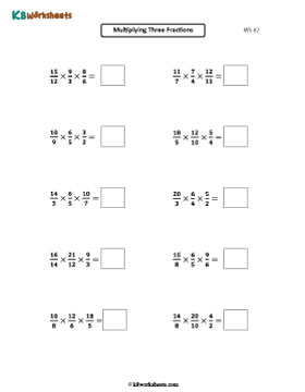 Multiplying Three Improper Fractions 2