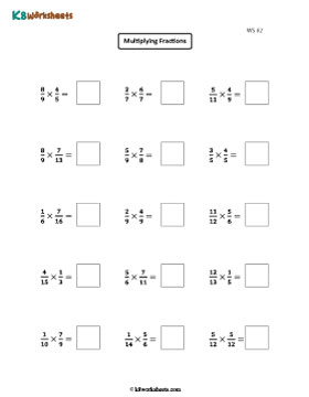 Multiplying Two Proper Fractions 2