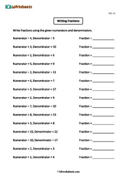 Building Fractions 1