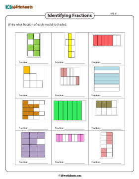 Coloring Parts to Show Fractions 1