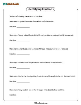 Converting Statements into Fractions