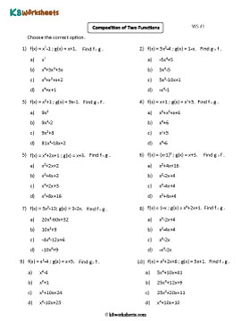 Composition of Two Functions | Moderate 1