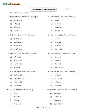 Composition of Two Functions | Moderate 2