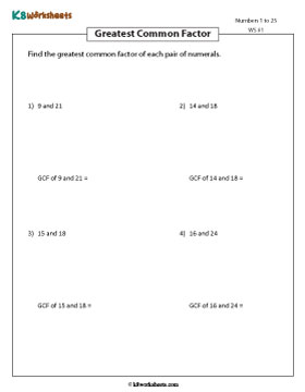 Finding GCF of Two Numbers 1