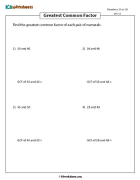 Finding GCF of Two Numbers 2