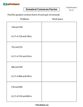 Finding GCF of Two Numbers 4