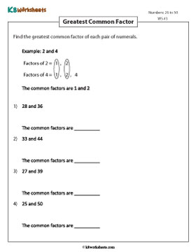 Finding Common Factors 3