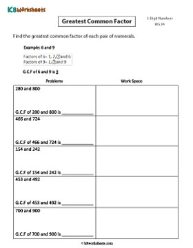 Finding GCF 4