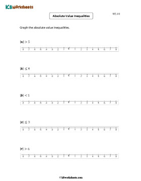 Solving and Graphing Absolute Value Inequalities | Basic 4