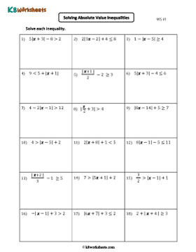 Solving Absolute Value Inequalities | Multi-Step 1