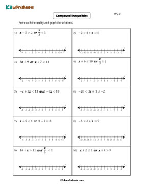 Solving and Graphing Compound inequalities 1