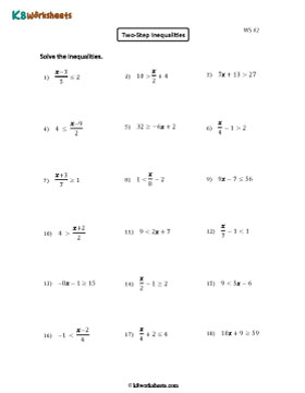 Solving Two-Step Inequalities 2