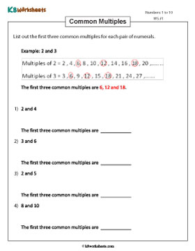 Finding Common Multiples 1