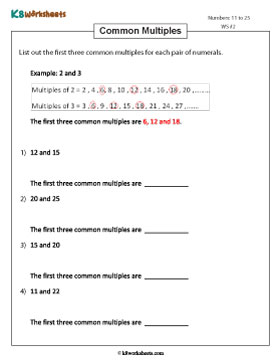 Finding Common Multiples 2