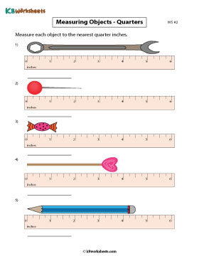 Measuring Objects Using Rulers | Halves and Quarters 2