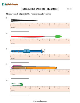 Measuring Objects Using Rulers | Halves and Quarters 3