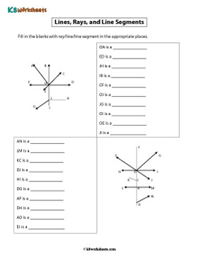 Lines, Rays, and Line Segments | Complex Figures