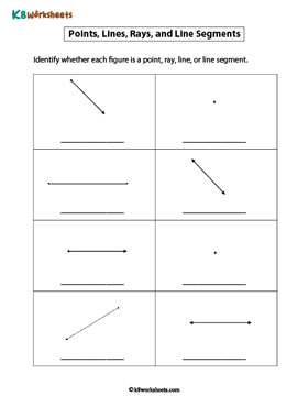 Identifying Points, Lines, Rays, and Line Segments