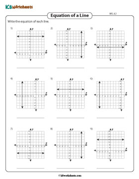 Equations for Horizontal and Vertical Lines 2