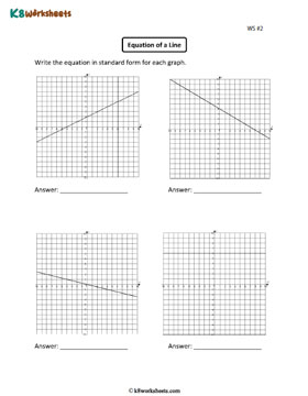 Writing Equations of Lines in Standard Form 2