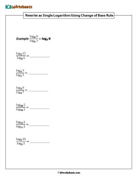 Change of Base Rule | Write in the Simplest Form