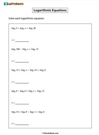 Logarithmic Equations