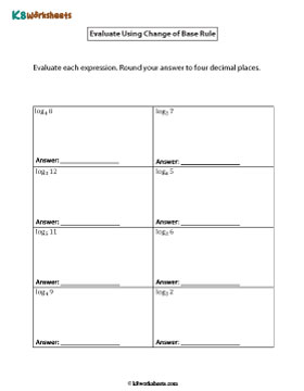 Evaluate Using Change of Base Rule | Level 1