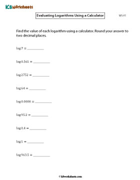 Evaluating Logarithms Using a Calculator 1