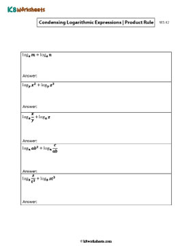 Product Property of Logarithms | Condensing 2