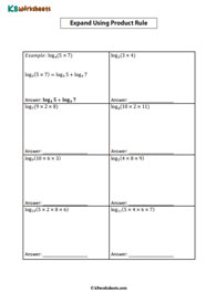 Properties of Logarithms