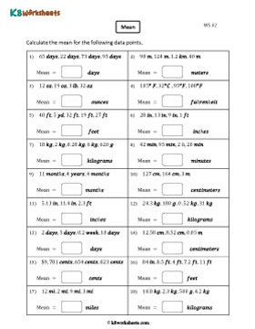 Finding the Mean with Customary and Metric Units | Decimals 2