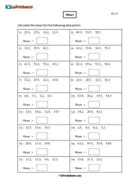 Finding the Mean with Decimals | Easy 1