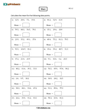 Finding the Mean with Decimals | Easy 2