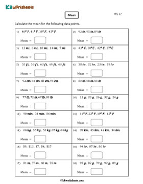 Finding the Mean with Customary and Metric Units | Integers 2