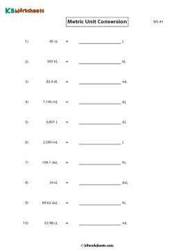 Converting Metric Units of Capacity | Mixed Review 1