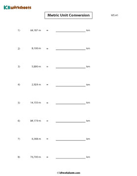 Converting Meter to Kilometer 1