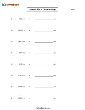 Converting Millimeter to Centimeter 2