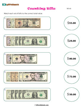 Counting U.S. Bills within $100 3