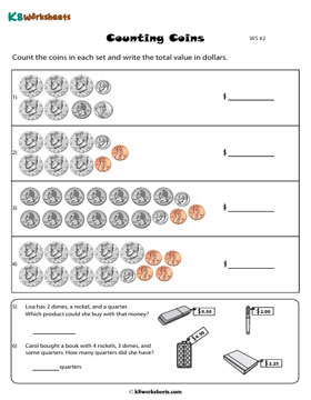 Counting U.S. Coins | In Dollars 2