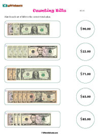 Counting U.S. Bills within $100