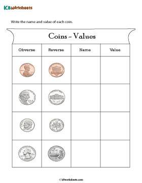 Recognizing U.S. Coins